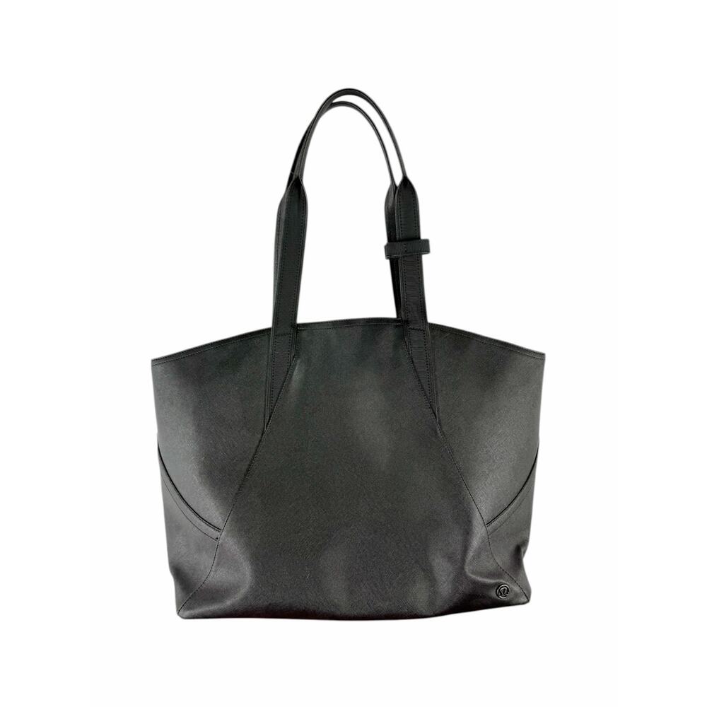 Lululemon All Day Tote Black Water Repellent Carryall Work Gym Travel Bag